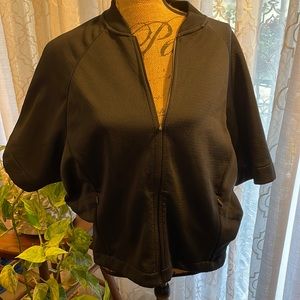 Nike Dri Fit Zipped Dolman Short Sleeve Jacket Size Large